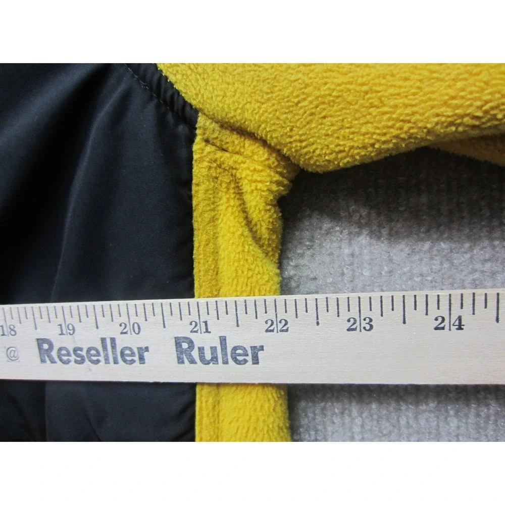 Polo Ralph Lauren Polartec Fleece Jacket Mens Yellow Black Colorblock Full Zip